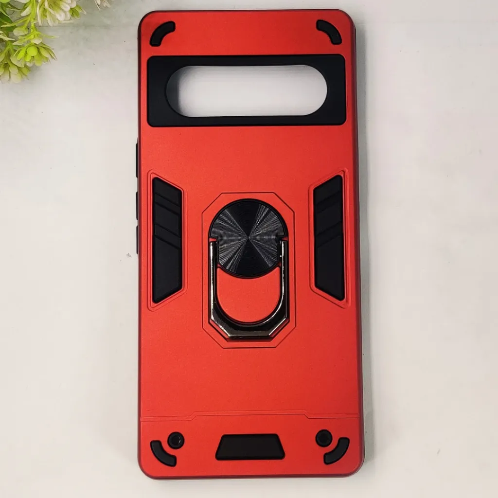 [PO39BGPXL6PR-1-4] Google Pixel 6 Pro Armour Back Case (RED)