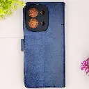 Xiaomi Redmi 15c 4G|Poco C85 NMT Premium Luxuary Leather Book Case (Navy Blue)