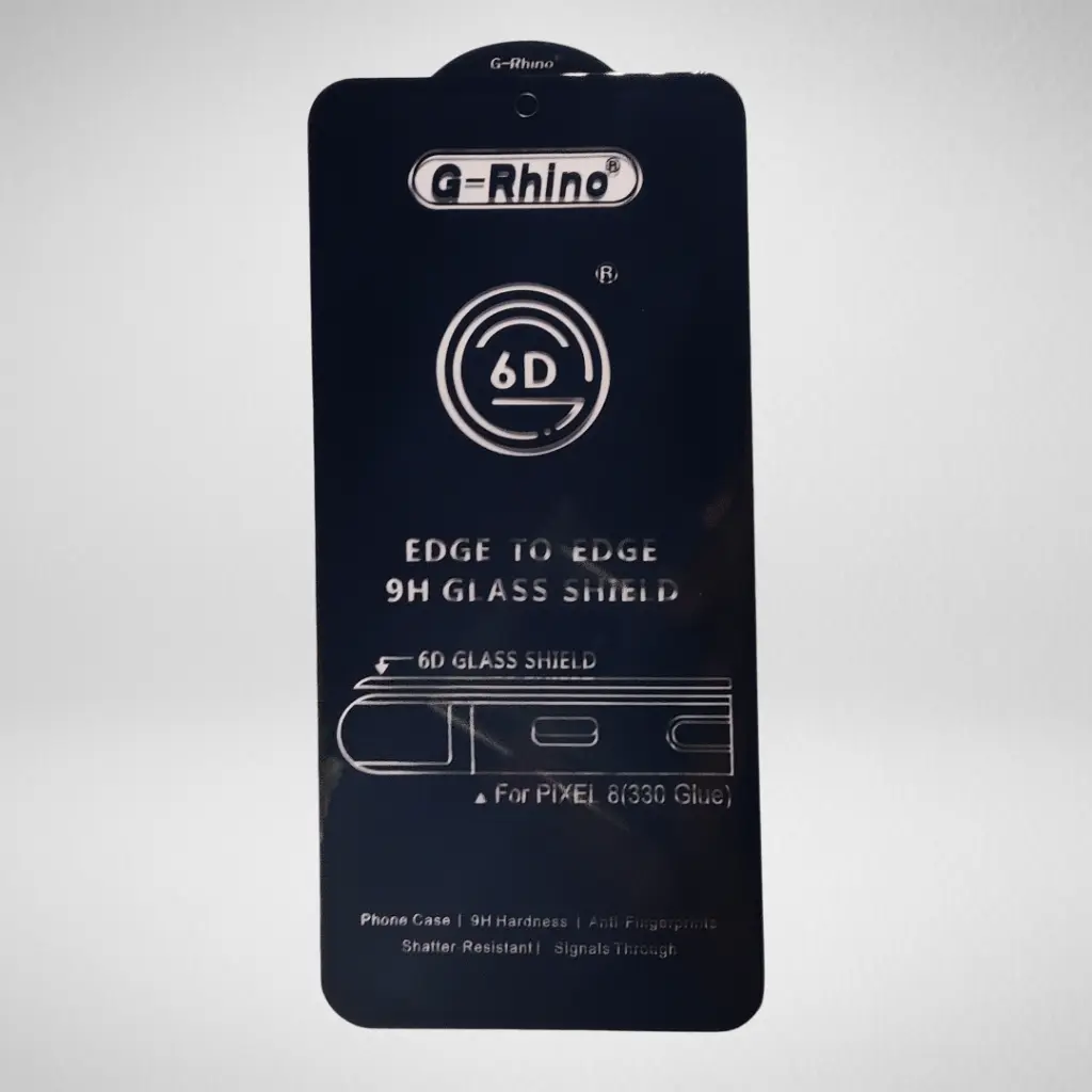 Google Pixel 8 G RHINO Tempered Glass Protector - Premium Screen Shield 