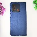 Xaiomi Redmi 12C|Poco C55 NMT Premium Luxuary Leather Book Case (Navy Blue)