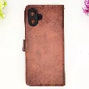 Samsung Galaxy A07 NMT Premium Luxuary Leather Book Case (Dark Brown)