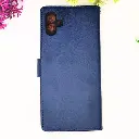 Samsung Galaxy A04 NMT Premium Luxuary Leather Book Case (Navy Blue)