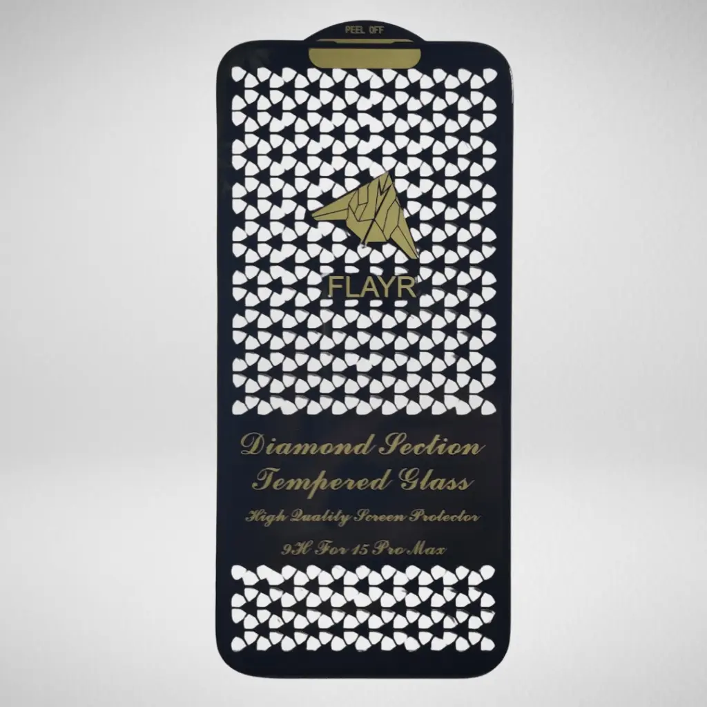 [PL6IP15PMX-5-2] Iphone 15 Pro Max Flayr Temperd Glass