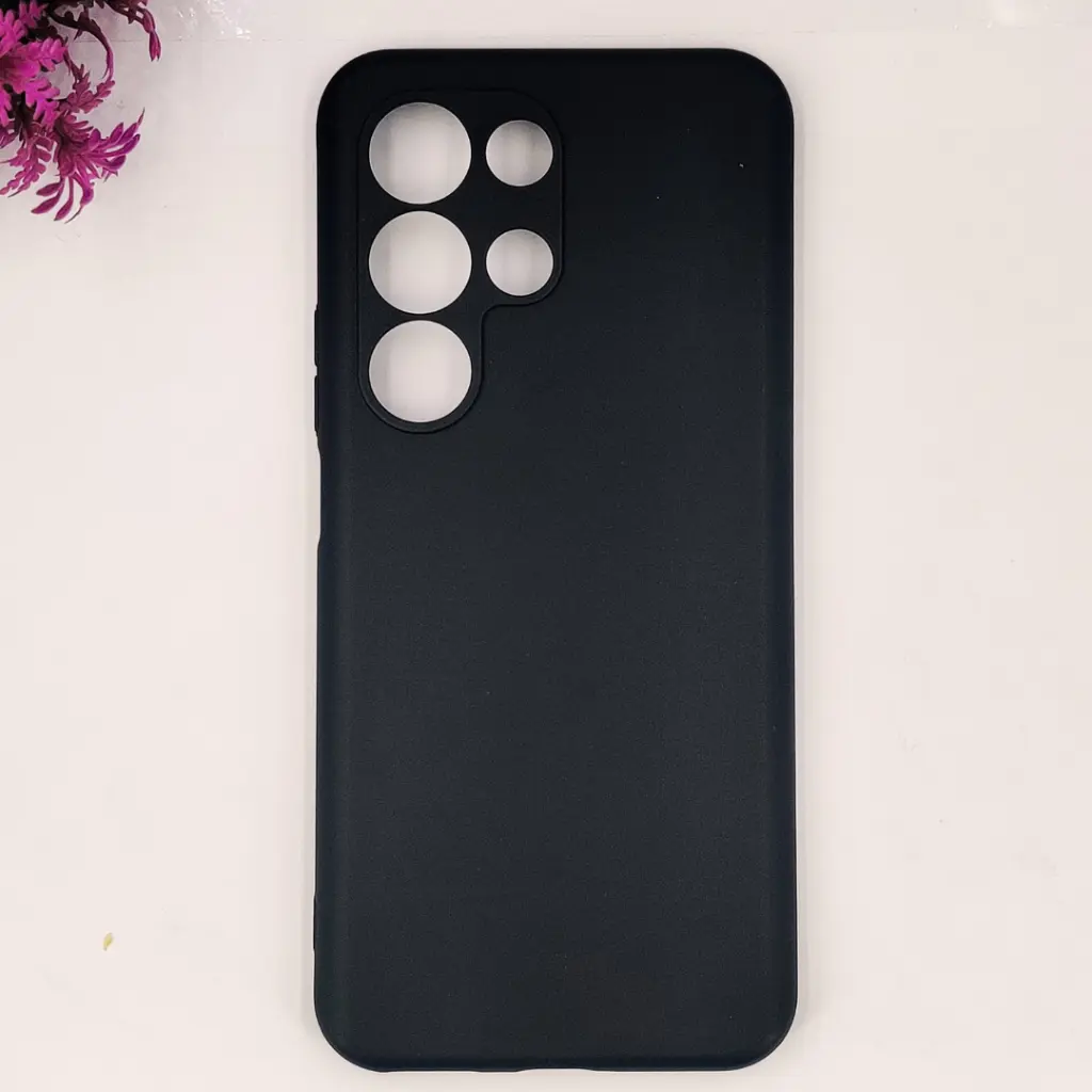 [PO4BITS26U-4-2] iTel S26 Ultra Matte Soft Silicone Paper Back Case (Black)