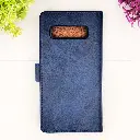 Samsung Galaxy S10 Plus NMT Premium Luxuary Leather Book Case (Navy Blue)