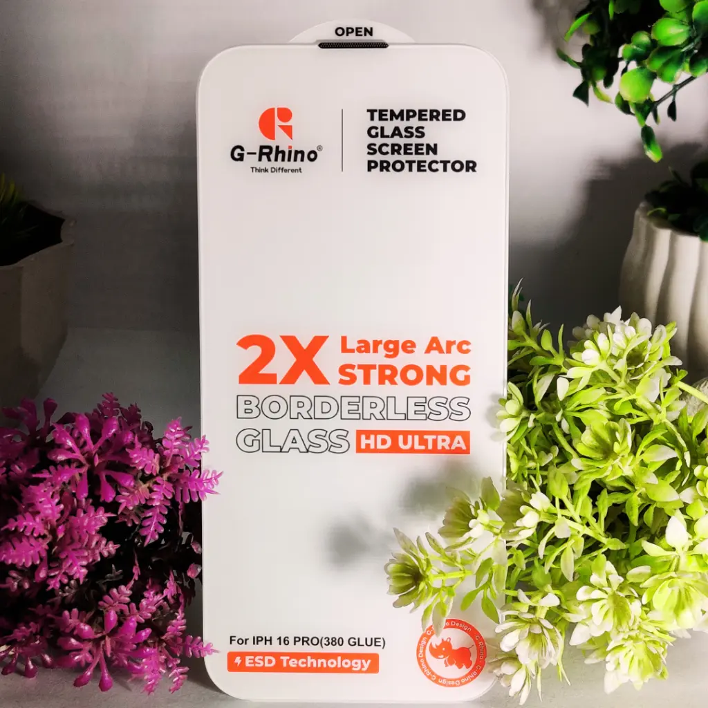 [PL4IP16PR-6] Iphone 16 Pro G Rhino Borderless Glass