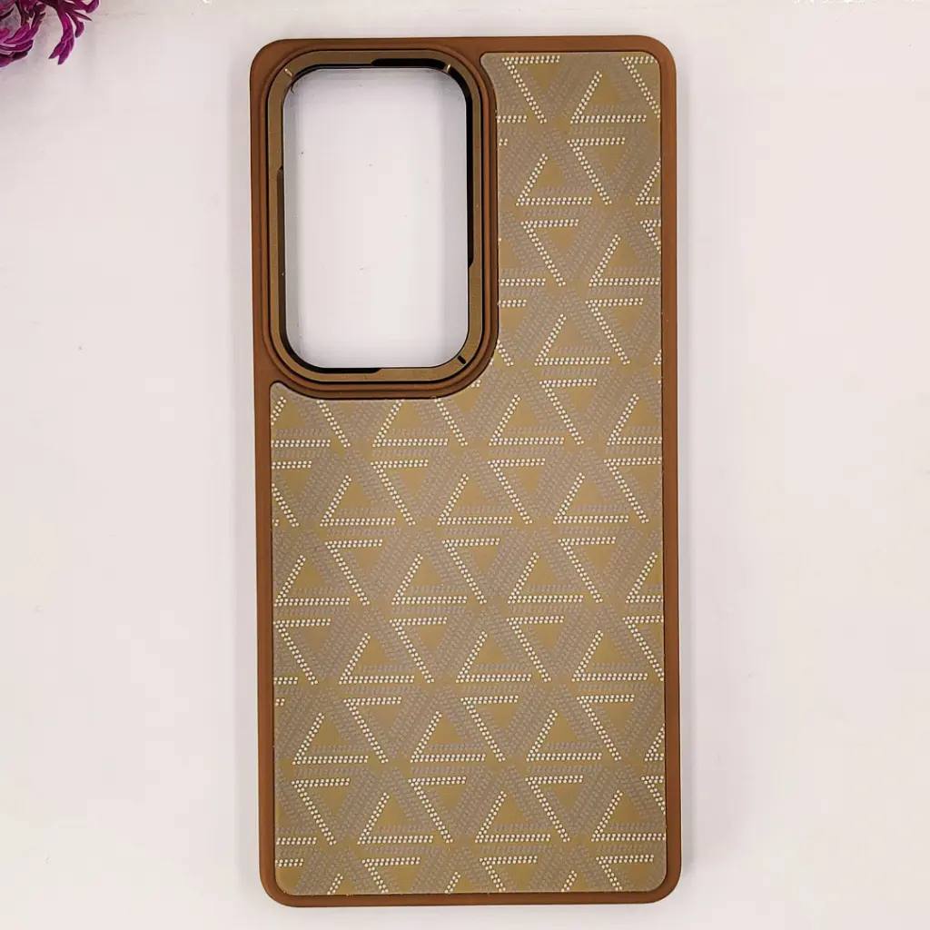 [PO53BSS25U-1-42] Samsung Galaxy S25 Ultra 3D Kadi Ou Official Magnetic Pittaka Texture Wireless Back Case (Desert Titanium)