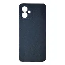 Motorola Moto G14 Matte Soft Silicone Paper Back Case (Black)