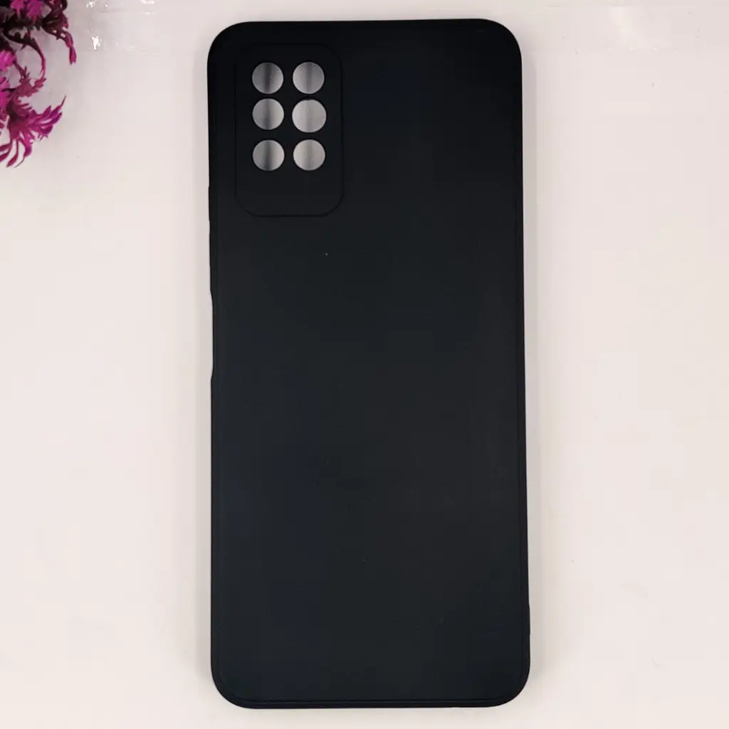 Infinix Note 8i 4G Matte Soft Silicone Paper Back Case (Black)