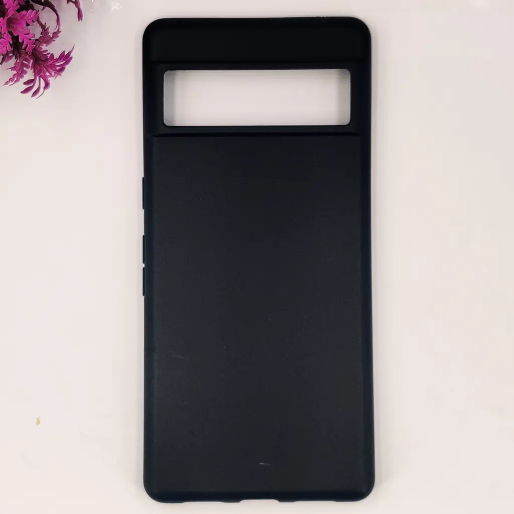Google Pixel 7 Pro Matte Soft Silicone Paper Back Case (Black)      