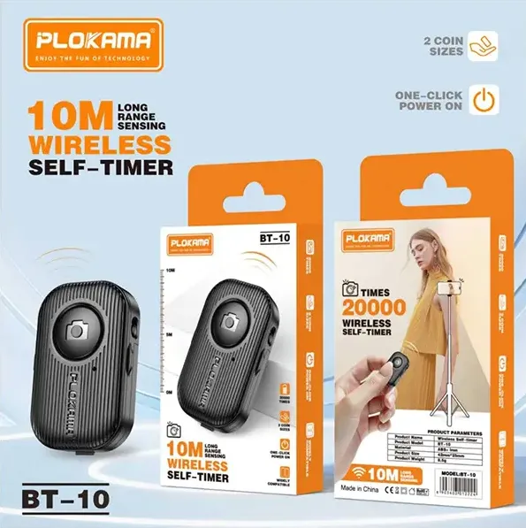 [SELFI REMOTE-2] Plukama BT-10 Wireless Bluetooth Selfie Remote