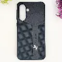 Samsung Galaxy A36 5G|A56 5G Line Craft Luxury Cars Logo Leather Texture Mobile Back Case (Black)