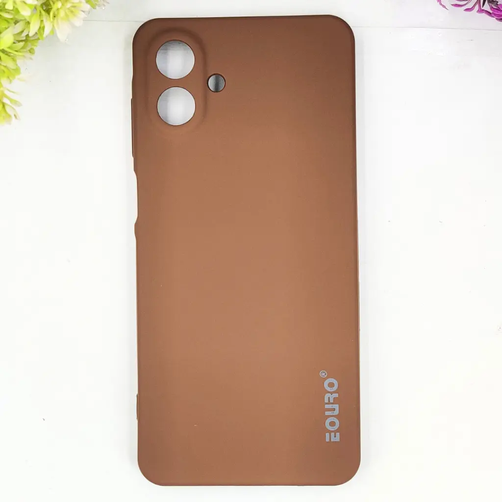 Samsung Galaxy A07 Eouro Official Soft Silky Back Case (Brown)