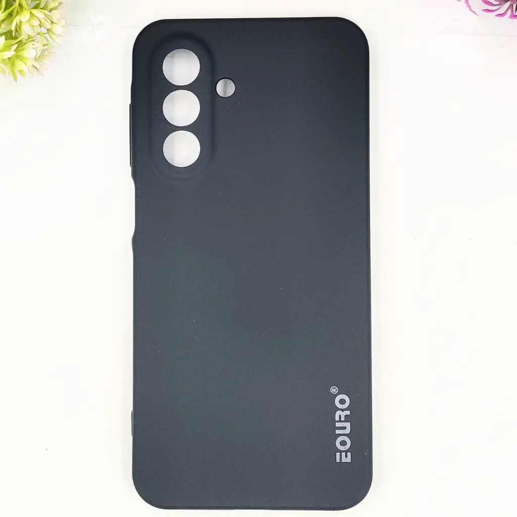 Oppo A76/A96 Eouro Official Soft Silky Back Case (Black)