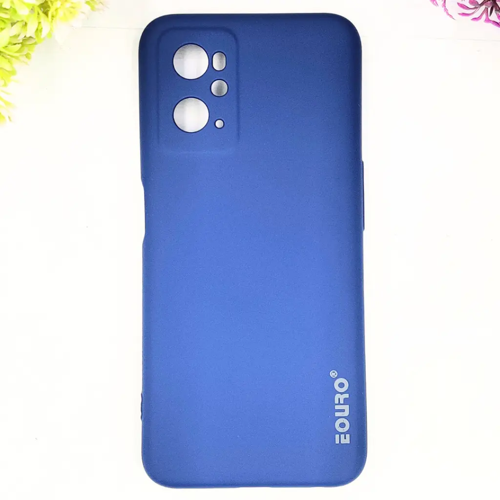 Oppo A76/A96 Eouro Official Soft Silky Back Case (Navy Blue)