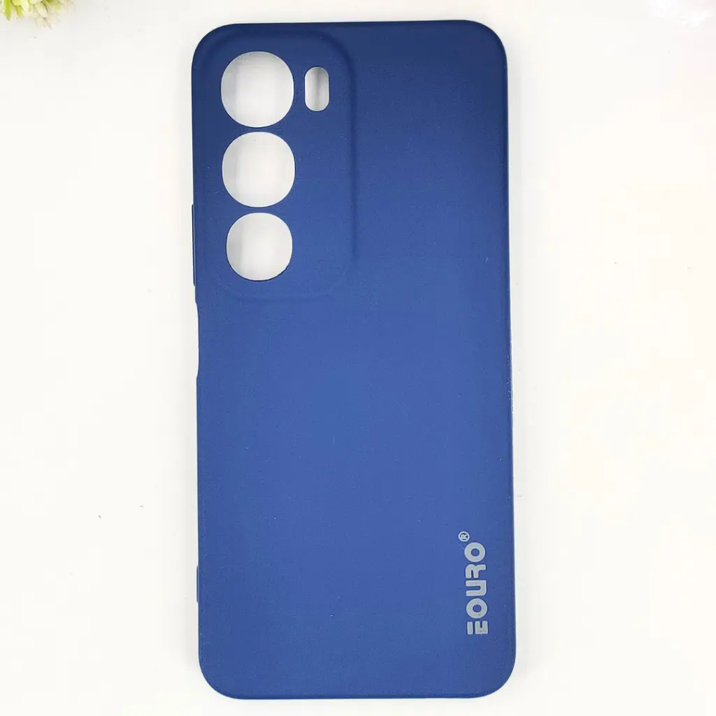 Vivo Y19S 4G Eouro Official Soft Silky Back Case (Navy Blue)