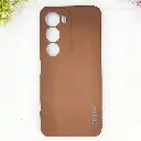 Vivo Y19S 4G Eouro Official Soft Silky Back Case (Brown)