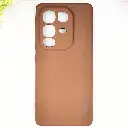 Infinix Note 50 4G|Note 50 Pro 4G Eouro Official Soft Silky Back Case (Brown)