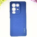 Infinix Note 50 4G|Note 50 Pro 4G Eouro Official Soft Silky Back Case (Navy Blue)