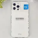 iPhone 13 Pro Max 3D Ultra Thin Colour Transparent|Tpu Magsafe Logo Back Case (Crystal)