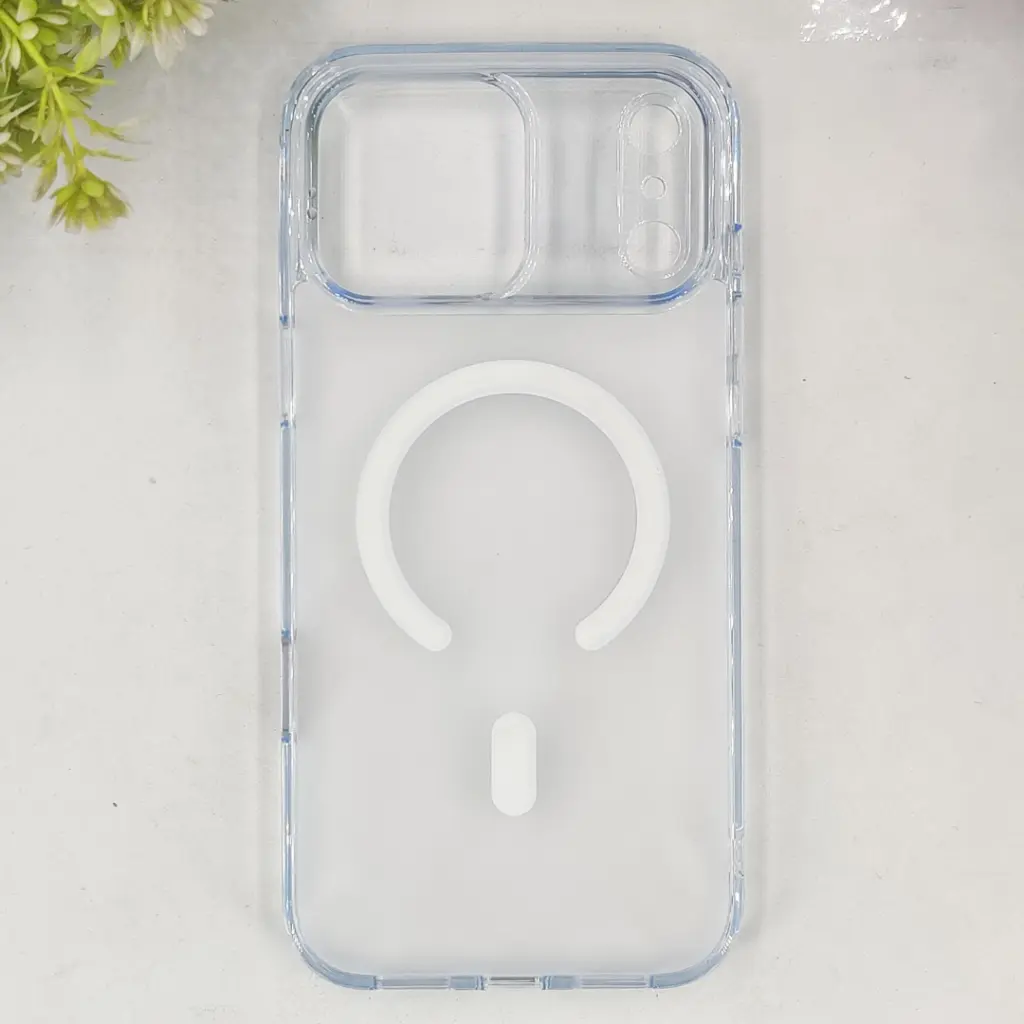 iPhone 17 Pro Max 3D Q Series Colour Transparent|Tpu Back Case (Sky Crystal)