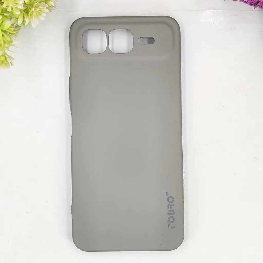 InfiniX Smart 10 Plus Eouro Official Soft Silky Back Case (Titanium)