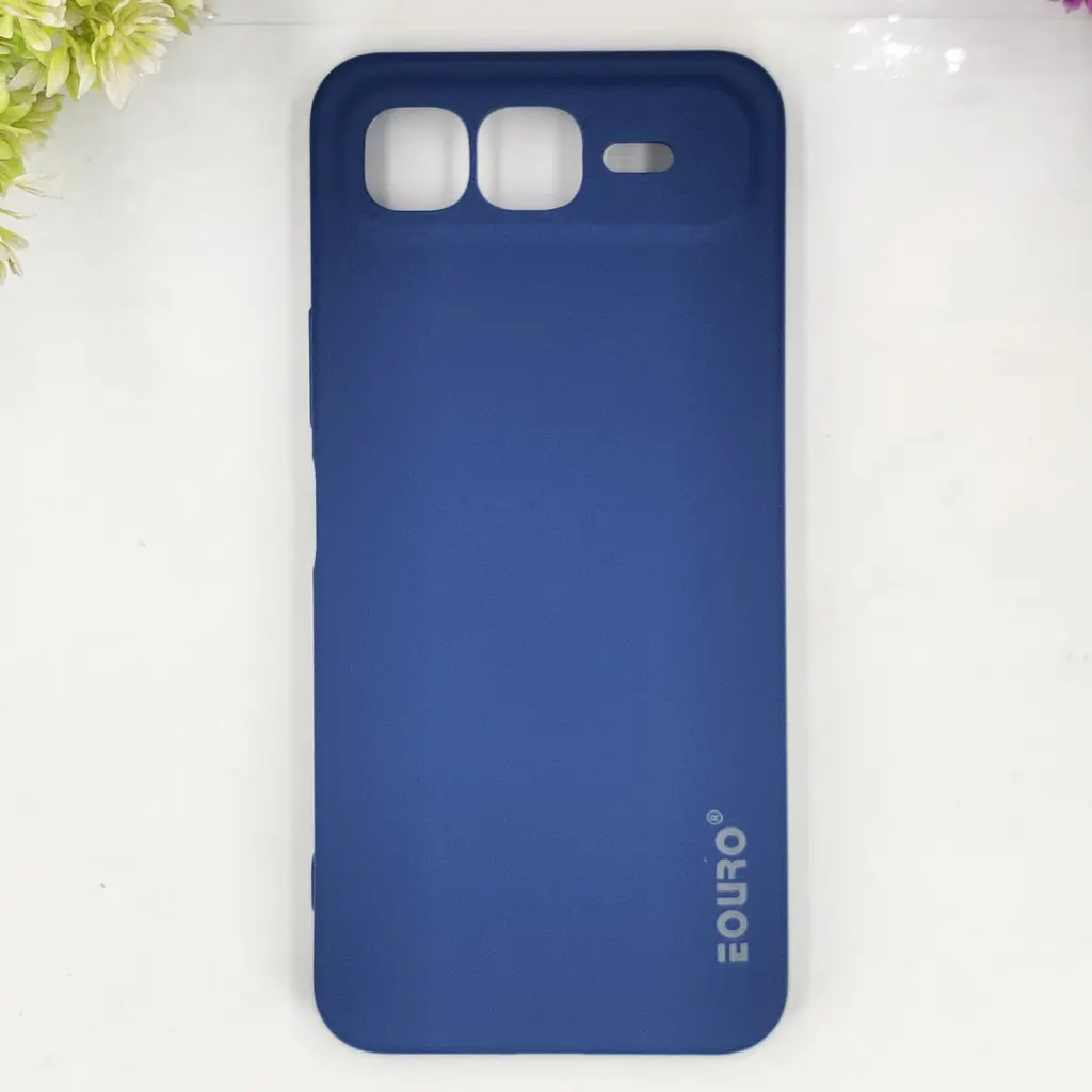 InfiniX Smart 10 Plus Eouro Official Soft Silky Back Case (Navy Blue)