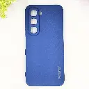 Infinix Hot 60 4G|Hot 60i 4G Eouro Official Soft Silky Back Case (Navy Blue)