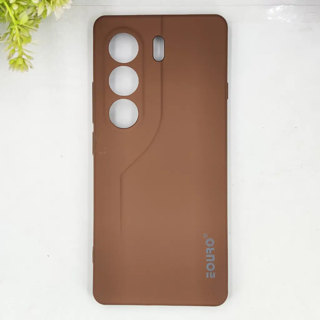 Tecno Camon 40 Pro 4G Eouro Official Soft Silky Back Case (Brown)
