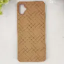 Samsung Galaxy A05 Woven With Leather Feel Soft Silicone Back Case (Desert Titanium)