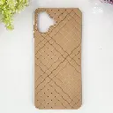 Samsung Galaxy A07 Woven With Leather Feel Soft Silicone Back Case (Desert Titanium)