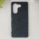 Tecno Camon 20|20 Pro Woven With Leather Feel Soft Silicone Back Case (Black)
