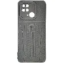 Xiaomi Redmi 10C|Poco C40 GEAR 4 Lining Texture Soft Silicone Back Case (Gray)