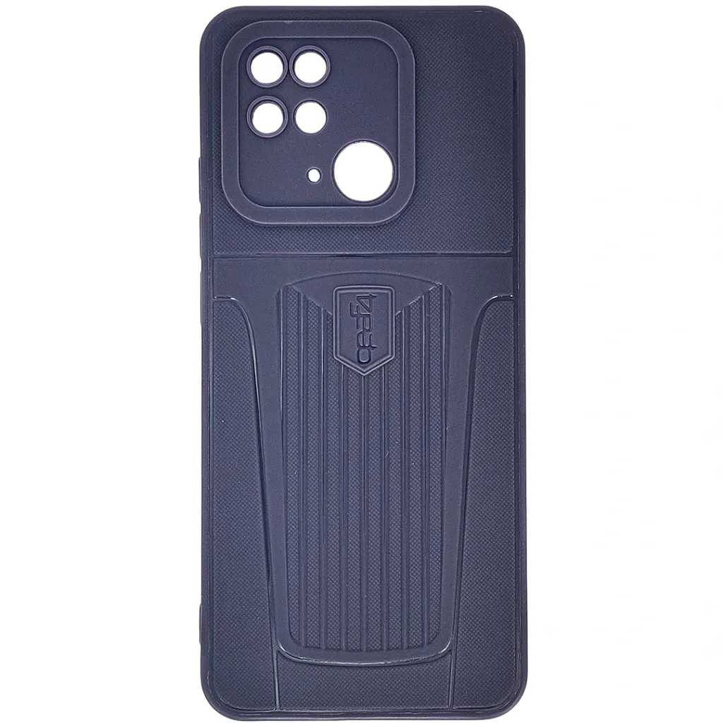 Xiaomi Redmi 10C|Poco C40 GEAR 4 Lining Texture Soft Silicone Back Case (Purple)