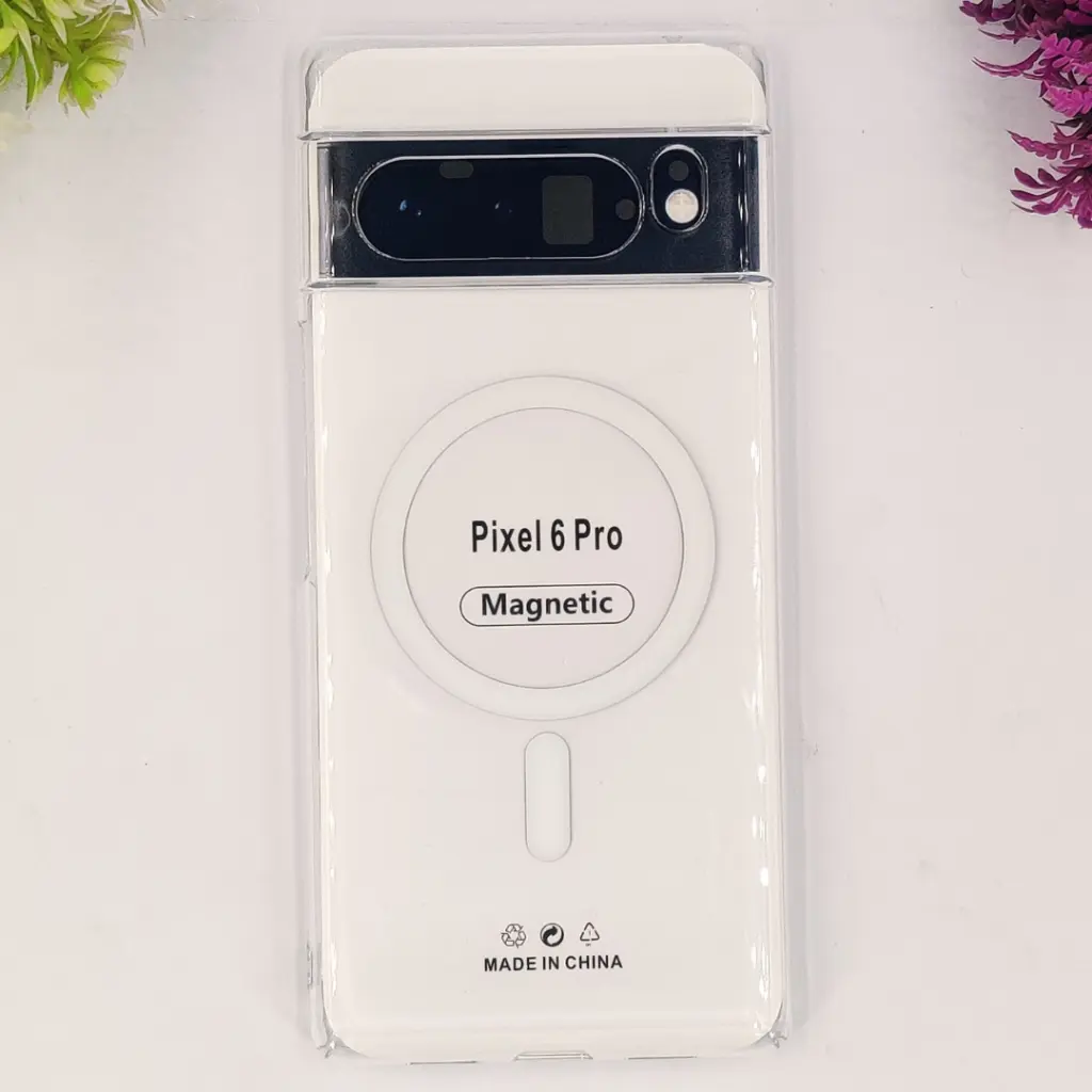 Google Pixel 6 Pro PC Acrylic Tpu|Transparent MagSafe Back Case (Crystal)