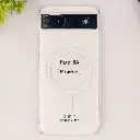 Google Pixel 6A PC Acrylic Tpu|Transparent MagSafe Back Case (Crystal)