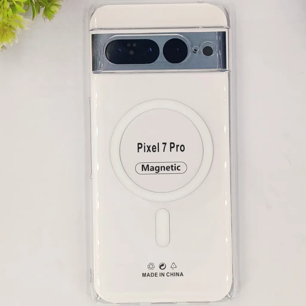 [PO13BGPXL7PR-1-30] Google Pixel 7 Pro PC Acrylic Tpu|Transparent MagSafe Back Case (Crystal)