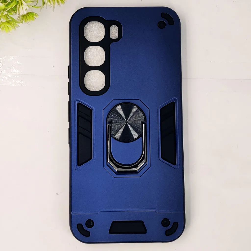 Infinix HOT 60 Pro 4G Armor Back Case (Navy Blue)