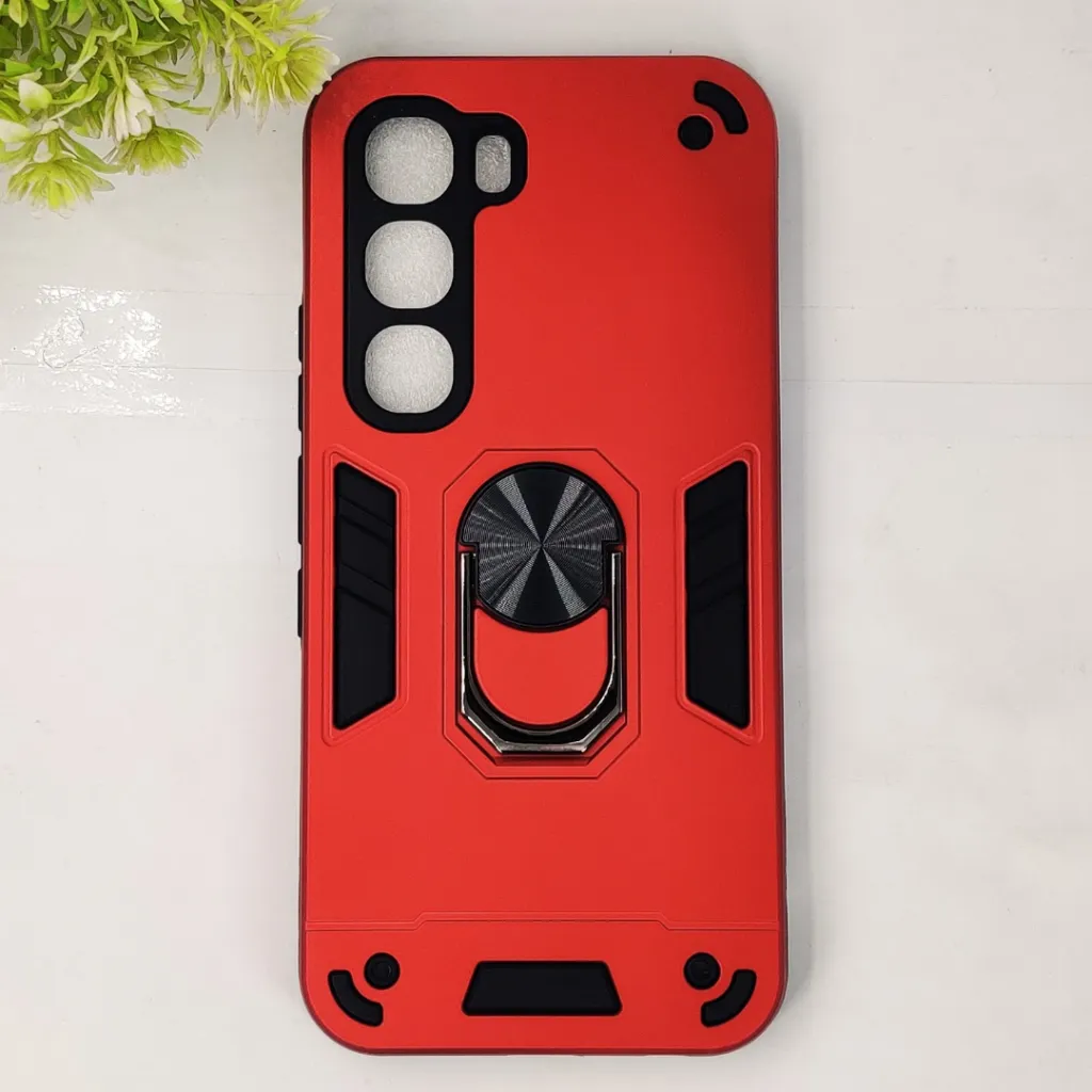 Infinix HOT 60 Pro 4G Armor Back Case (Red)