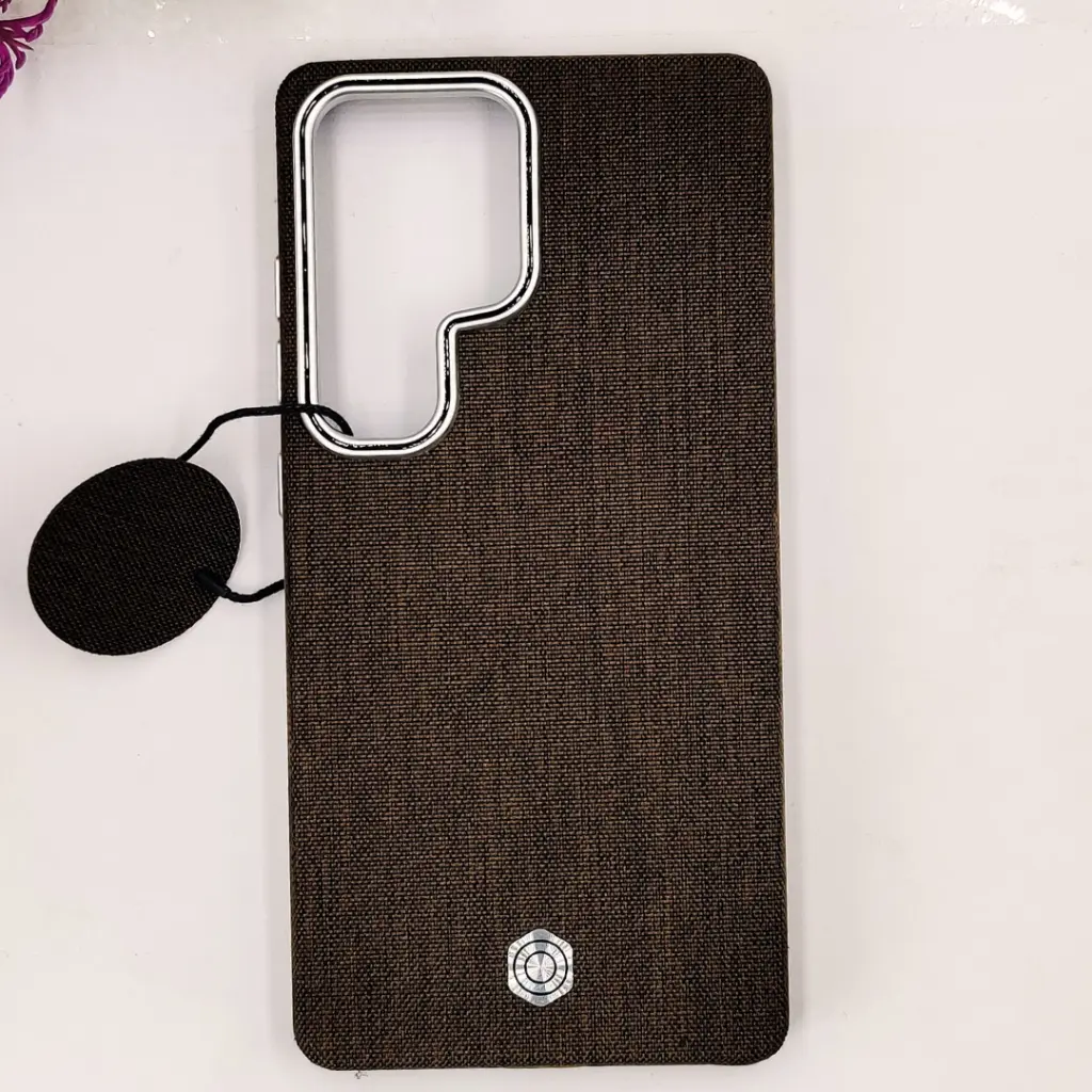 [PO32BSS25U-20-34] Samsung Galaxy S25 Ultra Classic Official High Quality Leather Texture Magsafe Wireless 3D Creative Back Case (Dark Brown)