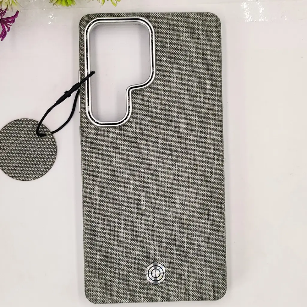 [PO32BSS25U-20-36] Samsung Galaxy S25 Ultra Classic Official High Quality Leather Texture Magsafe Wireless 3D Creative Back Case (Natural Titanium)