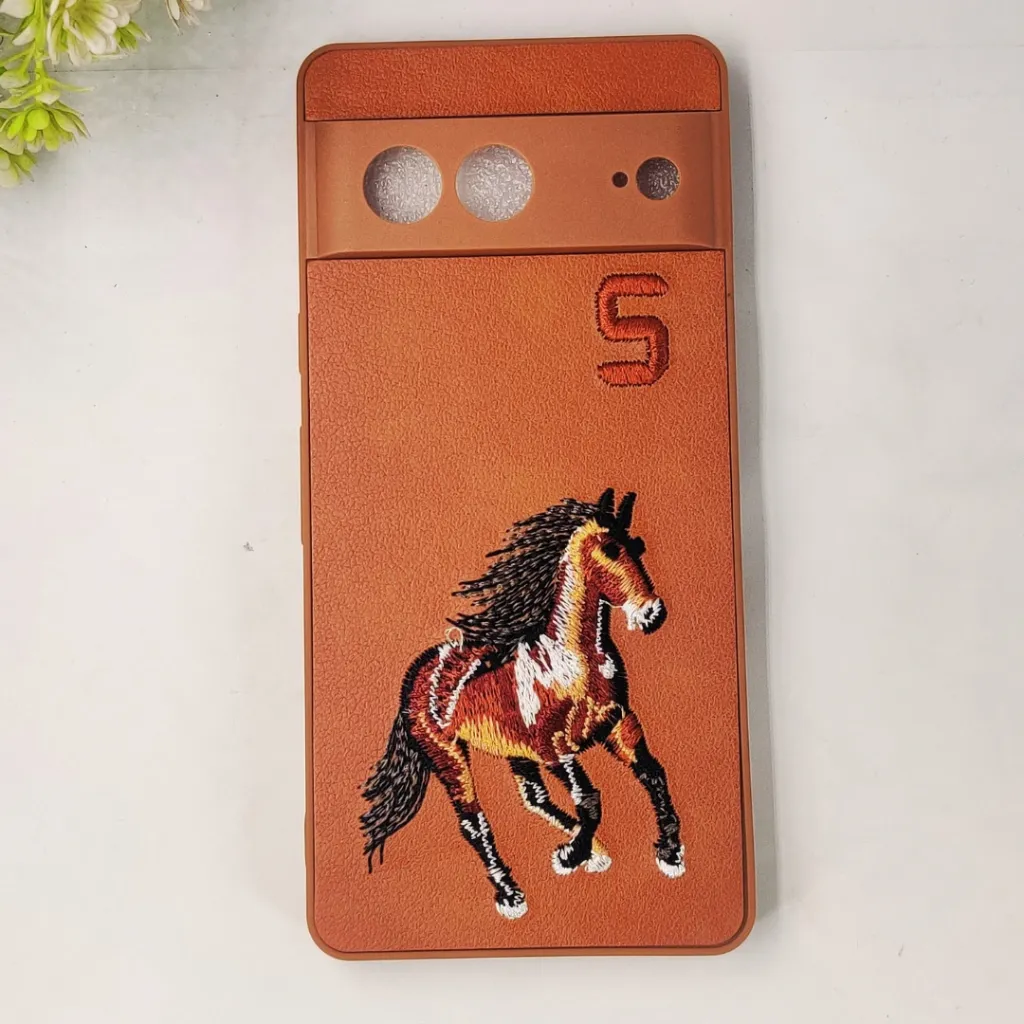 [PO43BGPXL7-13-13] Google Pixel 7 Santa Barbara Polo Raquet Back Case (Brown)