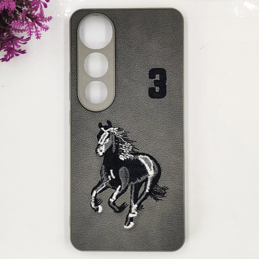 [PO43BVIV50L-13-9] Vivo V50 Lite 4G Santa Barbara Polo Raquet Back Case (Gray)