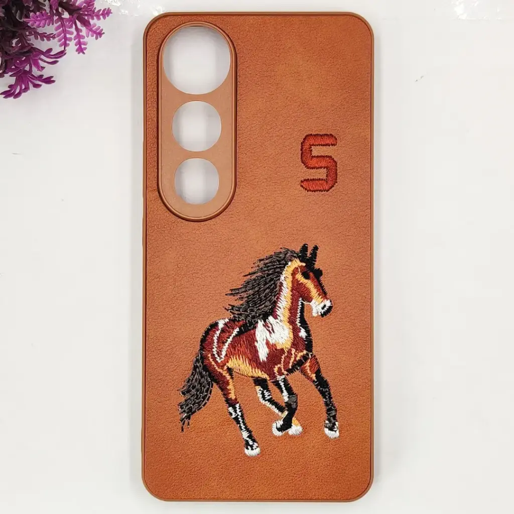 [PO43BVIV50L-13-13] Vivo V50 Lite 4G Santa Barbara Polo Raquet Back Case (Brown)