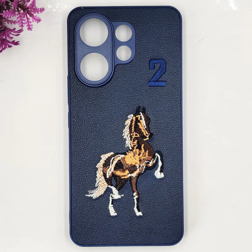 [PO43BVIV60 5G-13-17] Vivo V60 5G GW Santa Barbara Polo Raquet Back Case (Navy Blue)