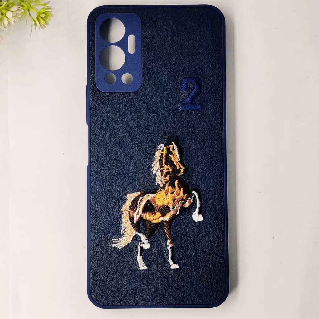 Infinix Hot 12 Santa Barbara Polo Raquet Back Case (Navy Blue)