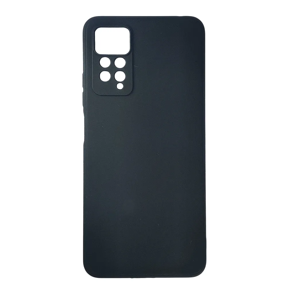[PO4BMINOT11PR-4-2] Xiaomi Redmi Note 11 Pro 4G|Note 12 Pro Matte Soft Silicone Paper Back Case (Black)