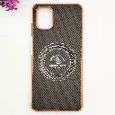 Samsung Galaxy A06 4G|5G|F06 3D Polo Leather Carbon Fiber Texture With Magsafe Wireless Charging Compatible Back Case (Brown)