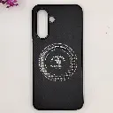 Samsung Galaxy A17 4G|5G 3D Polo Leather Carbon Fiber Texture With Magsafe Wireless Charging Compatible Back Case (Black)