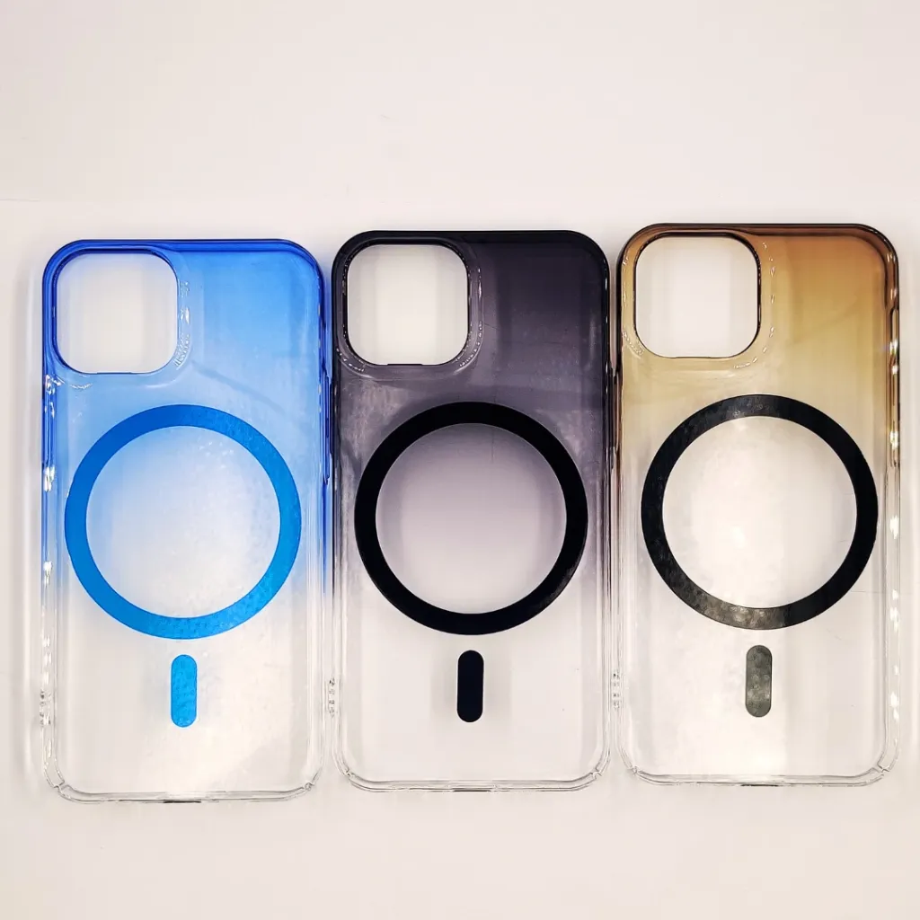 iPhone 12 Mini PC Acrylic Tpu|Transparent MagSafe 3D Logo Print Back Case